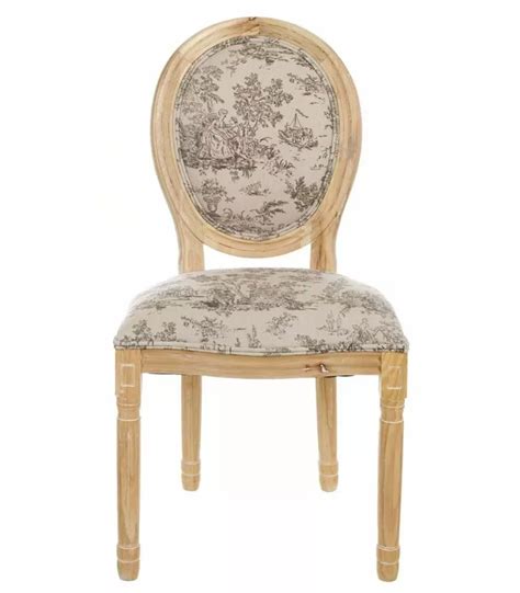 Silla medallón Toile de Jouy 